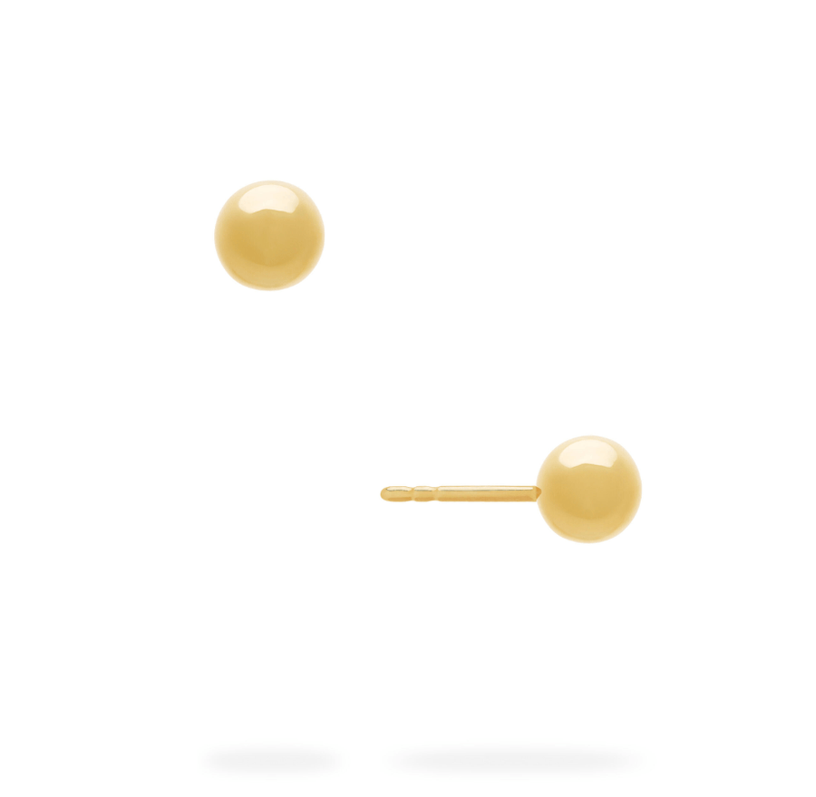 Birks Jewellery - Earrings - Stud Birks 18K Yellow Gold 6mm Ball Earrings