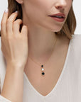 Birks Jewellery - Necklace Birks 18K Yellow Gold Bee Chic Onyx and Mother of Pearl Triple Drop Necklace