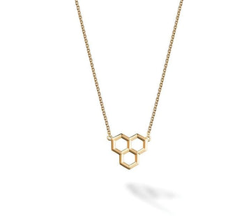 Birks Jewellery - Necklace Birks 18K Yellow Gold Bee Chic Triple Honeycomb Necklace