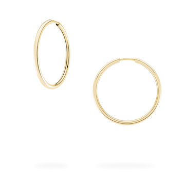 Birks Jewellery - Earrings Birks 18K Yellow Gold Hoop Earrings 29 MM