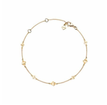 Birks Jewellery - Bracelet Birks 18K Yellow Gold Rock and Pearl Station Bracelet