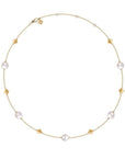 Birks Jewellery - Necklace Birks 18K Yellow Gold Rock and Pearl Station Necklace