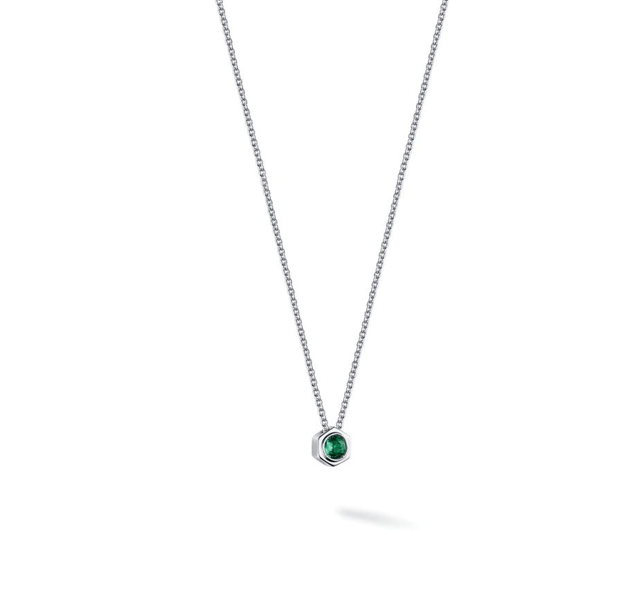 Birks Unclassified Birks Bee Chic Emerald Silver Pendant