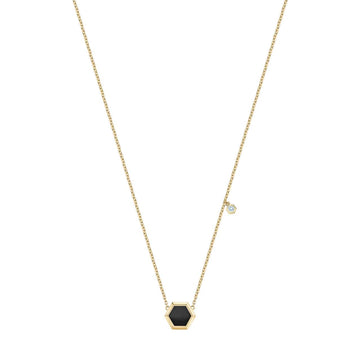 Birks Jewellery - Necklace Birks Bee Chic Onyx Pendant Diamond Accent