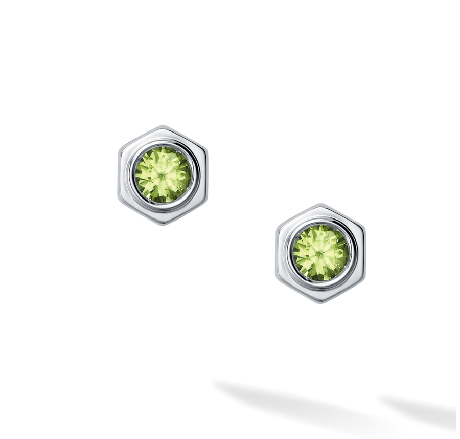 Birks Unclassified Birks Bee Chic Peridot Silver Stud Earrings