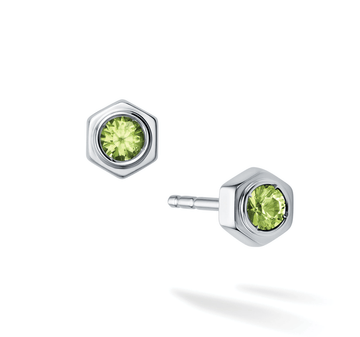 Birks Unclassified Birks Bee Chic Peridot Silver Stud Earrings