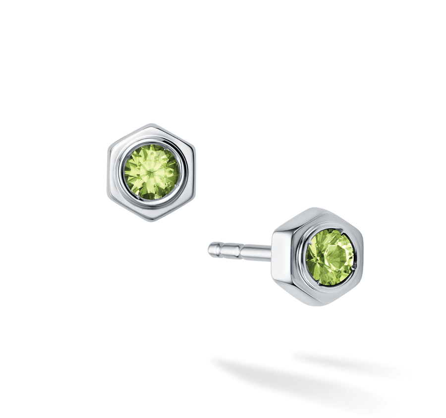 Birks Unclassified Birks Bee Chic Peridot Silver Stud Earrings