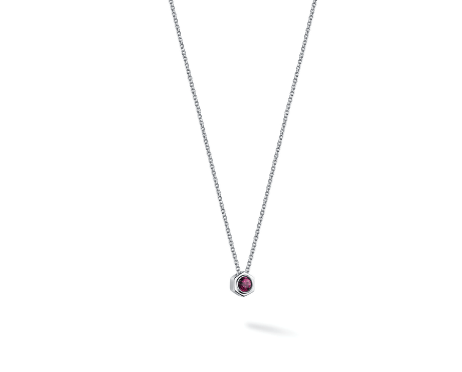 Birks Unclassified Birks Bee Chic Rhodolite Silver Necklace