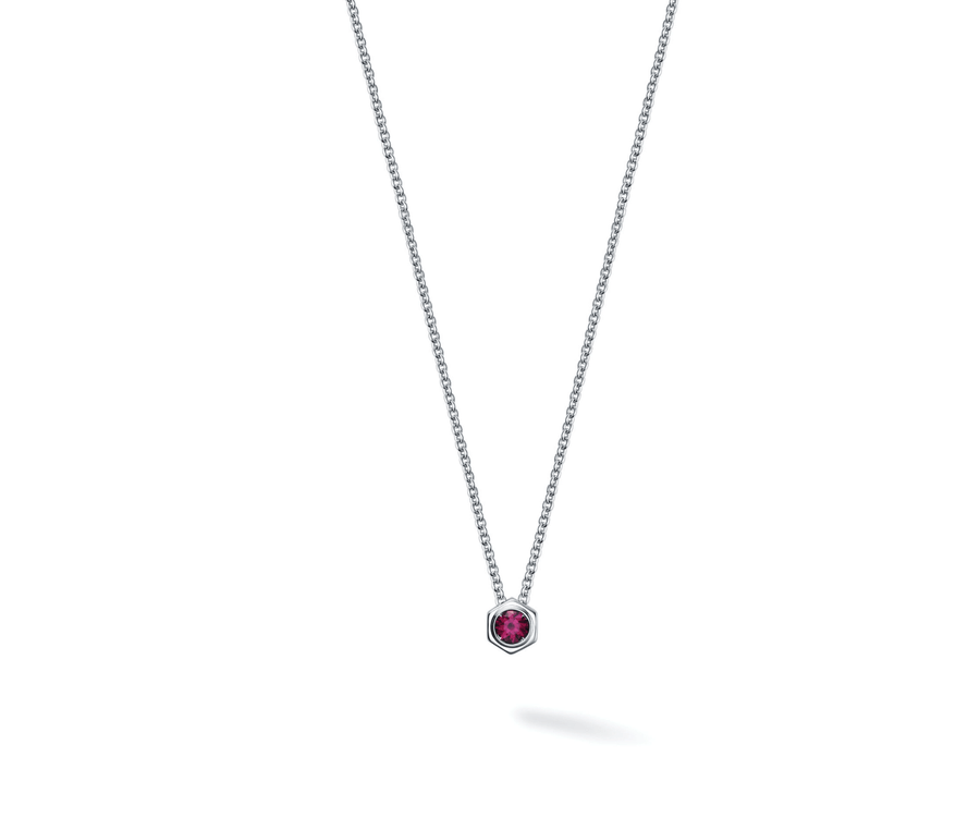 Birks Unclassified Birks Bee Chic Rhodolite Silver Necklace