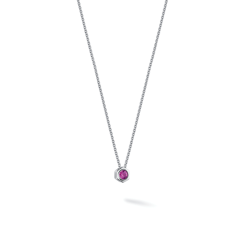 Birks Unclassified Birks Bee Chic Ruby Silver Necklace