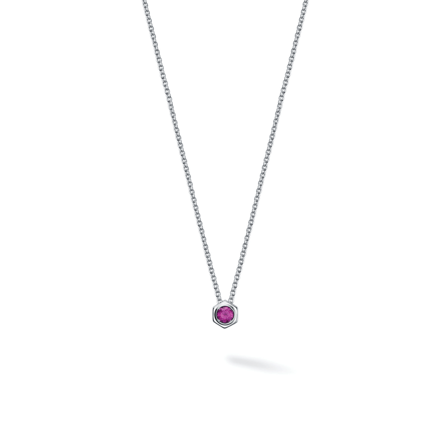 Birks Unclassified Birks Bee Chic Ruby Silver Necklace