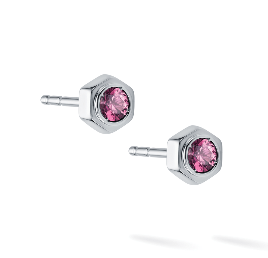 Birks Unclassified Birks Bee Chic Ruby Silver Stud Earrings