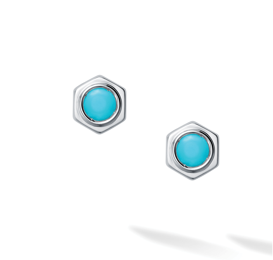 Birks Unclassified Birks Bee Chic Turquoise Silver Stud Earrings