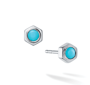 Birks Unclassified Birks Bee Chic Turquoise Silver Stud Earrings