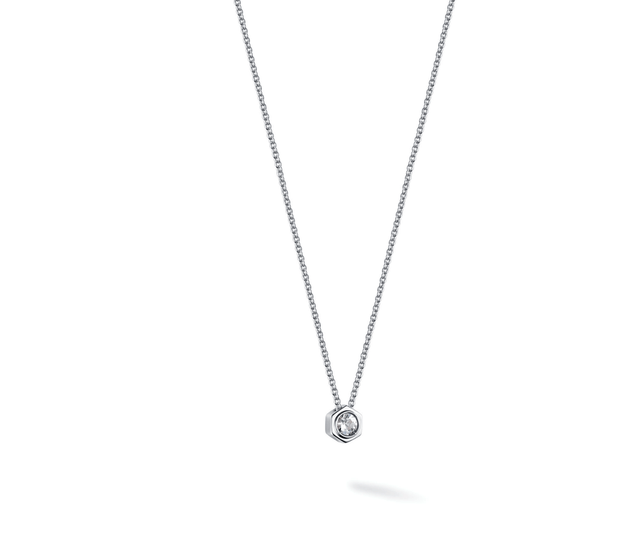 Birks Unclassified Birks Bee Chic White Quartz Silver Necklace