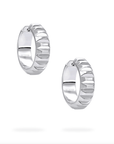 Birks Jewellery - Earrings - Hoop Birks Essentials Silver Textured Hoops