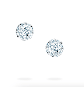 Birks Jewellery - Earrings - Stud Birks Iconic 18k White Gold Diamond Snowflake Stud Earrings