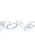 Birks Unclassified Birks Pebble Silver and Pearl Stackable 5-Ring Set