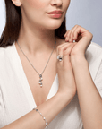 Birks Unclassified Birks Pebble Silver and Pearl Stackable 5-Ring Set