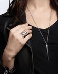 Birks Unclassified Birks Pebble Silver and Pearl Stackable 5-Ring Set