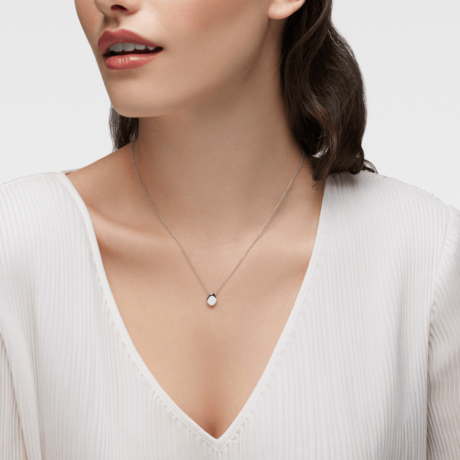 Birks Unclassified Birks Pebble Sterling Silver Pendant Necklace