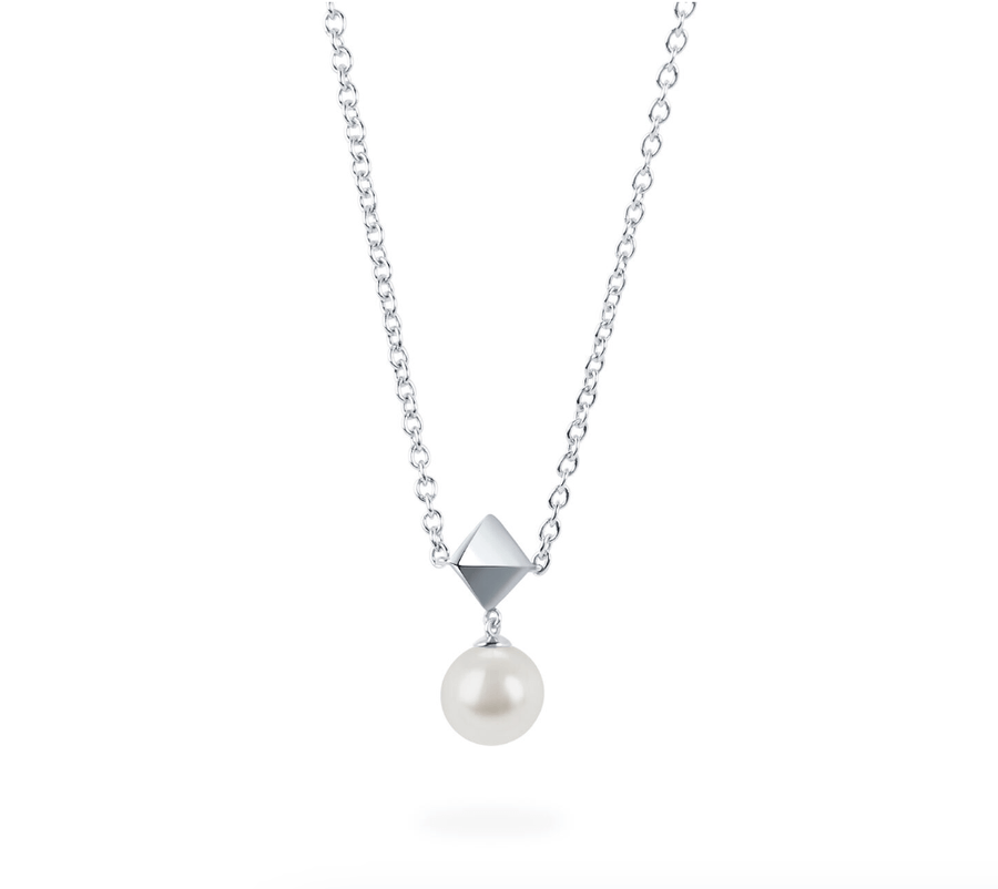Birks Jewellery - Necklace Birks Rock and Pearl Freshwater Pearl and Stud Drop Pendant