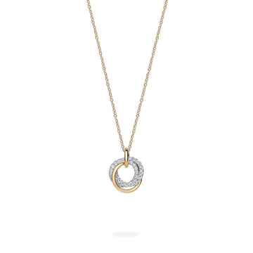 Birks Jewellery - Necklace Birks Ros&eacute;e du Matin Yellow Gold Entwine Small Circle Necklace