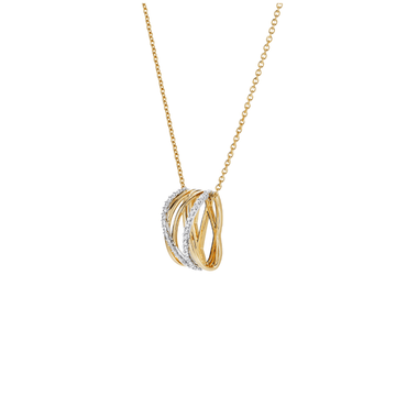 Birks Jewellery - Necklace Birks Rosee du Matin Diamond and Yellow Gold Pendant