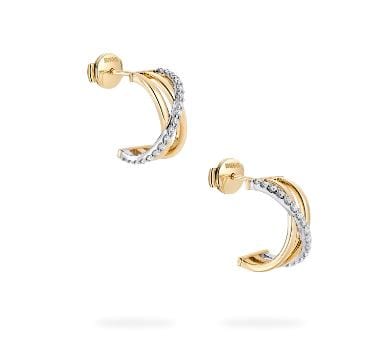 Birks Jewellery - Earrings - Stud Birks Rosée du Matin Diamond Crossover Earrings