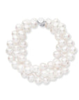 Birks Jewellery - Bracelet Birks Silver Triple Strand Fresh Water Pearl Bracelet