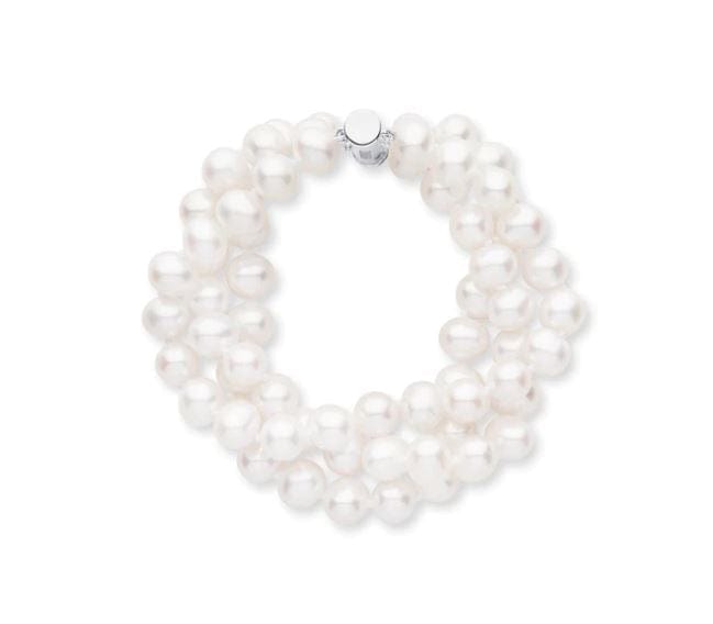 Birks Jewellery - Bracelet Birks Silver Triple Strand Fresh Water Pearl Bracelet