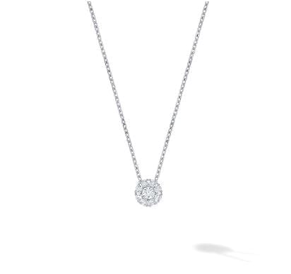 Birks Jewellery - Necklace Birks Snowflake 18K White Gold Mini Cluster Necklace