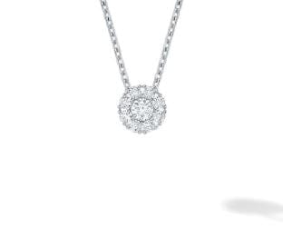 Birks Jewellery - Necklace Birks Snowflake 18K White Gold Mini Cluster Necklace