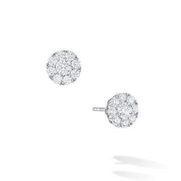 Birks Unclassified Birks Snowflake Medium Diamond Cluster Stud Earrings