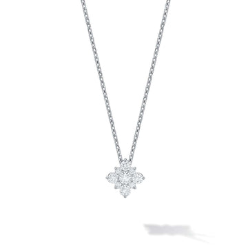 Birks Jewellery - Necklace Birks Snowflake Medium Diamond Square Cluster Pendant