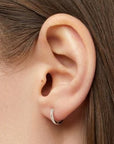Breuning Jewellery - Earrings - Hoop Breuning 14K Wide Gold Narrow 10mm Huggie Hoops