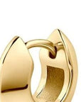 Breuning Jewellery - Earrings - Hoop Breuning 14K Yellow Gold 14mm Knife Edge Huggie Hoops