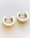 Breuning Jewellery - Earrings - Hoop Breuning 14K Yellow Gold Round Concave 14mm Huggie Hoops