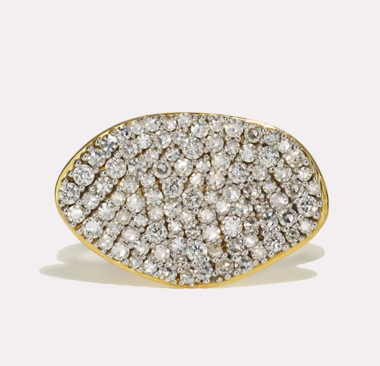 By Pariah Jewellery - Rings By Pariah 14k Yellow Gold Diamond Cluster Ring