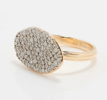 By Pariah Jewellery - Rings By Pariah 14k Yellow Gold Diamond Cluster Ring
