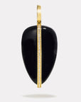 By Pariah Jewellery - Necklace By Pariah 14K Yellow Gold Large Diamond Black Onyx Pebble Pendant