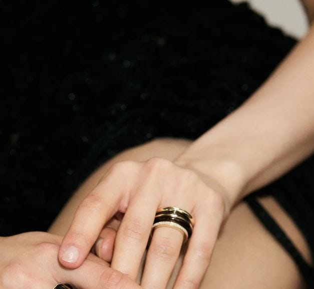 By Pariah Jewellery - Rings By Pariah Smokey Quartz Classic Ring Stack