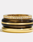 By Pariah Jewellery - Rings By Pariah Smokey Quartz Classic Ring Stack