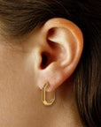 Carla Corp Jewellery - Earrings - Hoop Carla 14K Yellow Gold Octagon Rectangular Hoops
