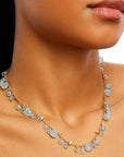 Marco Bicego Jewellery - Necklace CB2584-E-AQ01 MB 18KY Paradise Aquamarine Dangles Necklace