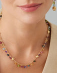 Marco Bicego Jewellery - Necklace CB2781-MIX02 MB 18KY Africa Mixed Gem Dangles Necklace