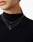 dinh van Jewellery - Necklace dinh van 18K Yellow Gold Large Le Cube Diamond Necklace