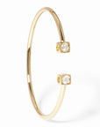 dinh van Jewellery - Bracelet dinh van 18K Yellow Gold Large Le Cube Dimaond Flex Bracelet