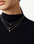 dinh van Jewellery - Necklace dinh van 18K Yellow Gold Medium Le Cube Diamond Necklace