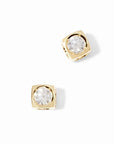 dinh van Jewellery - Earrings - Stud dinh van 18K Yellow Gold Medium Le Cube Diamond Studs